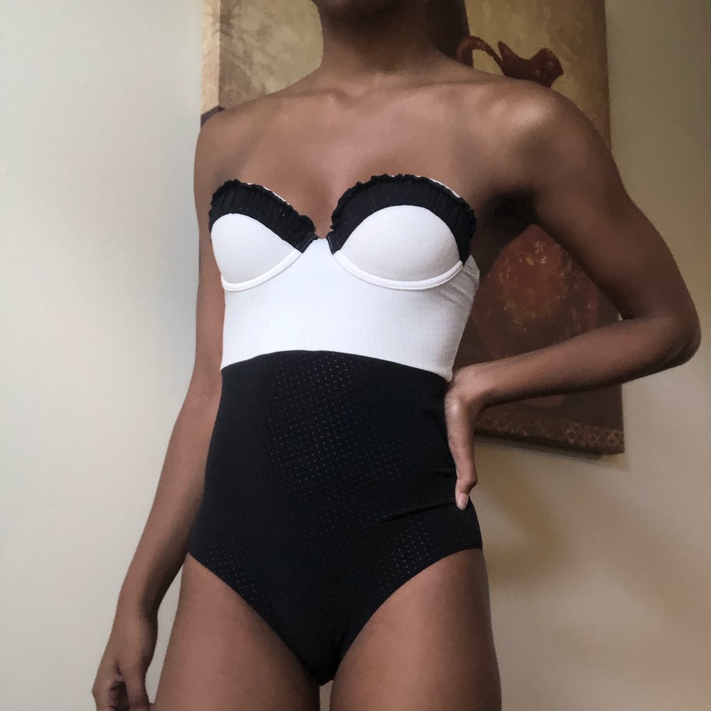 50s strapless swimsuit!!